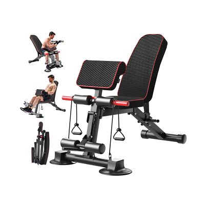Z ZHICHI Adjustable Weight Bench multi-function Workout Bench for