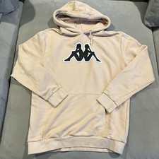 Awesome - Kappa - Tan Big Logo Graphic Pullover Hoodie - Men's Size Large