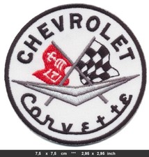 CORVETTE Aufnäher Patches Bügelbild Automobile Chevrolet Sportwagen V8 USA v1