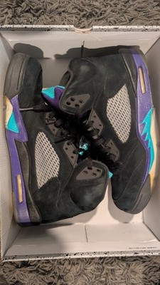 Nike Air Jordan 5 Retro Grape 2013 Size 12 136027-108 OG Box Authentic Good Cond