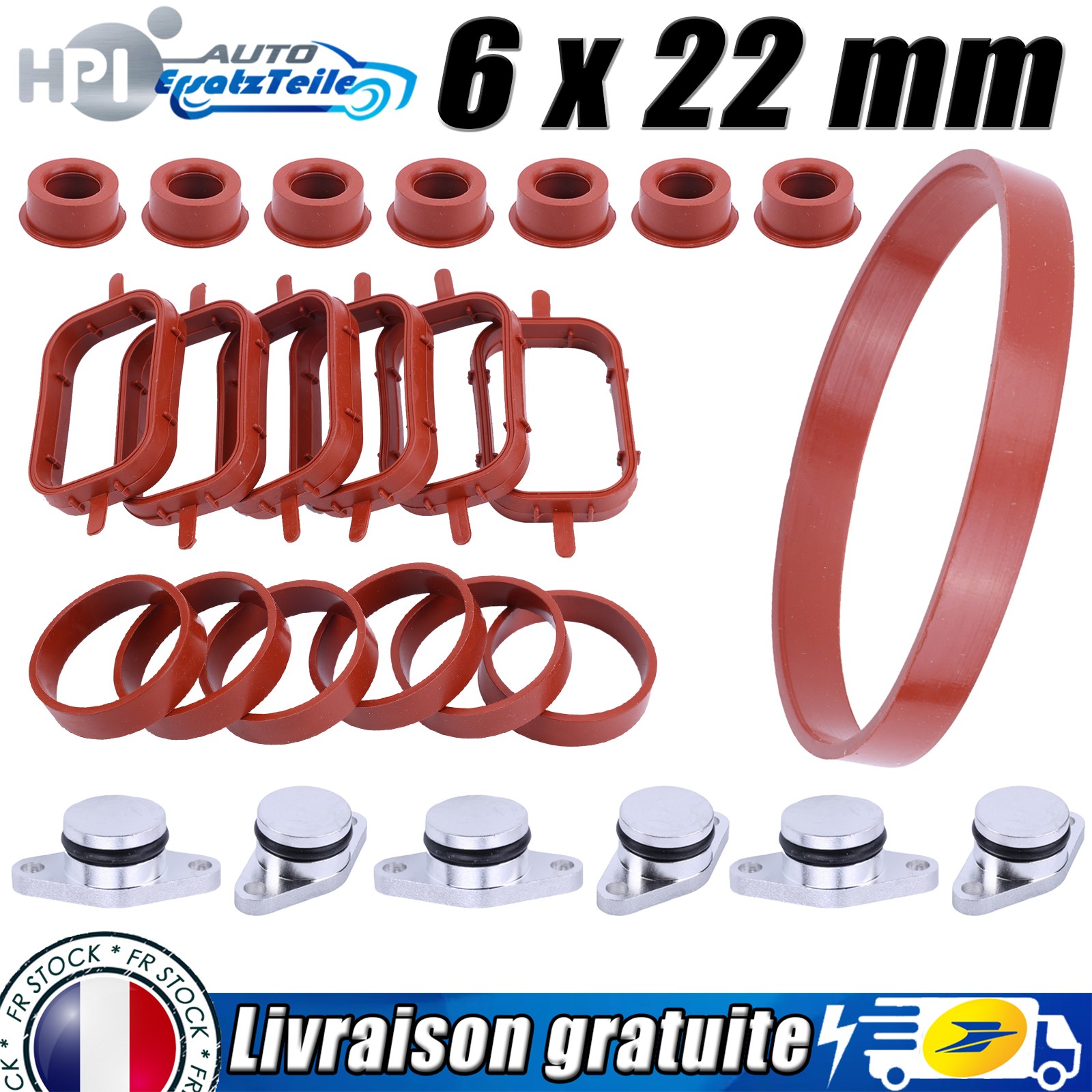 Kit de suppression volet admission 22mm pour étanchéifier le collecteur BMW
