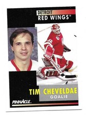 TIM CHEVELDAE 1991-92 PINNACLE CARD NEAR MINT CONDITION