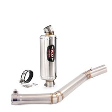 For CF-Moto 400MT 650MT 650NK 400NK Exhaust Tips Middle Link Pipe 51mm Muffler