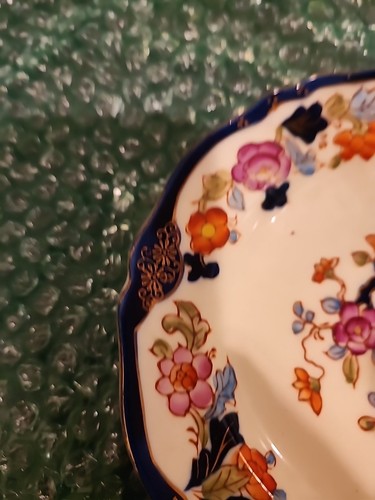 Porcelain Serving Dish Mori-Machi Moriyama Pottery Japan hand-painted R238 - Picture 7 of 13