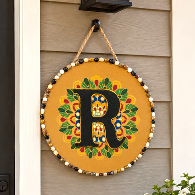 Custom Hand Painted Plaque. Pick Color, Design, & Letter. 2 Weeks For Delivery.
