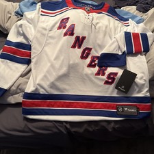 Fanatics New York Rangers White Away Men's LARGE Breakaway Jersey NEW W TAGS