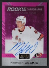 2020-21 O-Pee-Chee OPC Platinum Rookie Autograph Matte Pink Morgan Geekie 98/99
