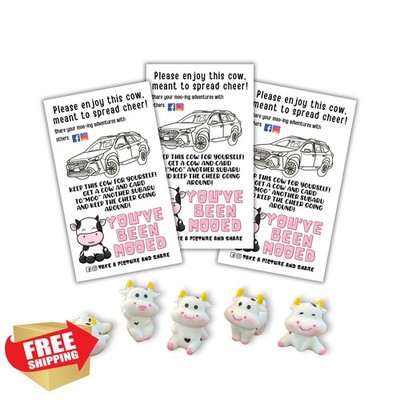 Lashicorn Moo Moo I Love Your Subaru Car Tags 32 pcs Pack Bulk and Resin Cows...
