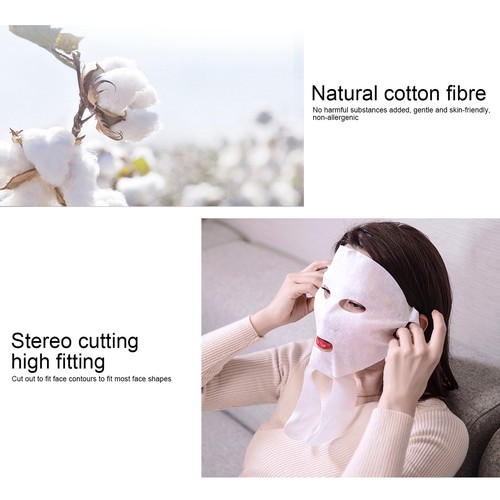 100Pcs Usa E Getta Maschera Viso Carta Cotone Fai-da-te Viso Cura Della Pelle Ac - Foto 9 di 12