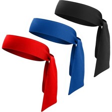 Sports Sweatband Adjustable Ninja Karate Tie Back Sweat Wicking Workou Headband