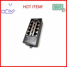 PoE Texas 4 Port PoE Injector - Gigabit Passive Power Over Ethernet - 802.3af or