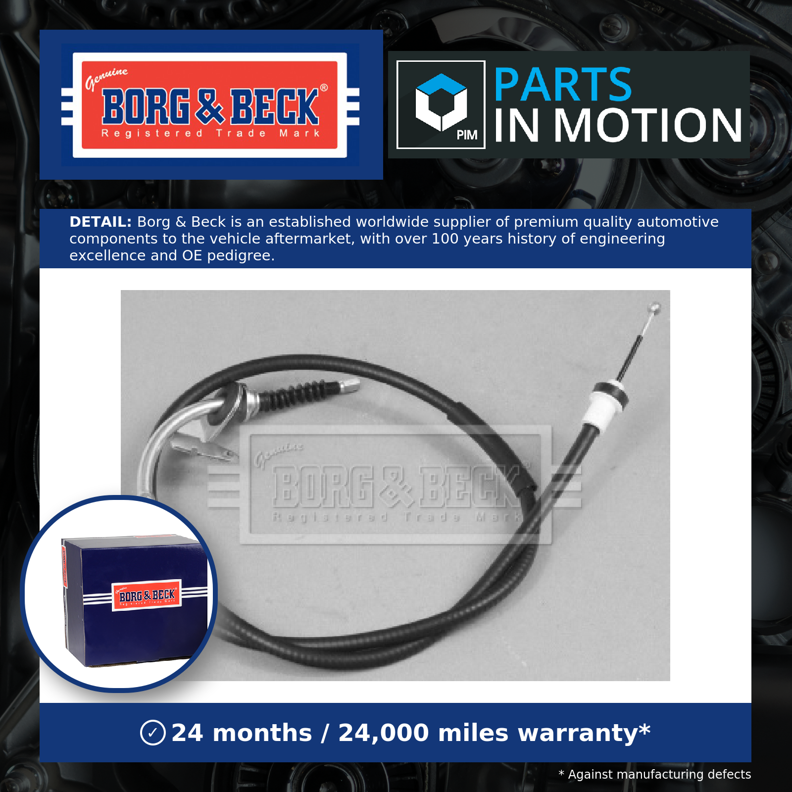 Handbrake Cable fits MINI ONE R56 1.6D Rear Left 09 to 13 Hand Brake Parking B&B