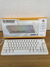 Glorious GMMK 3 65 Mechanical Gaming Keyboard RGB Hot-Swap White Mac/PC w/ Box