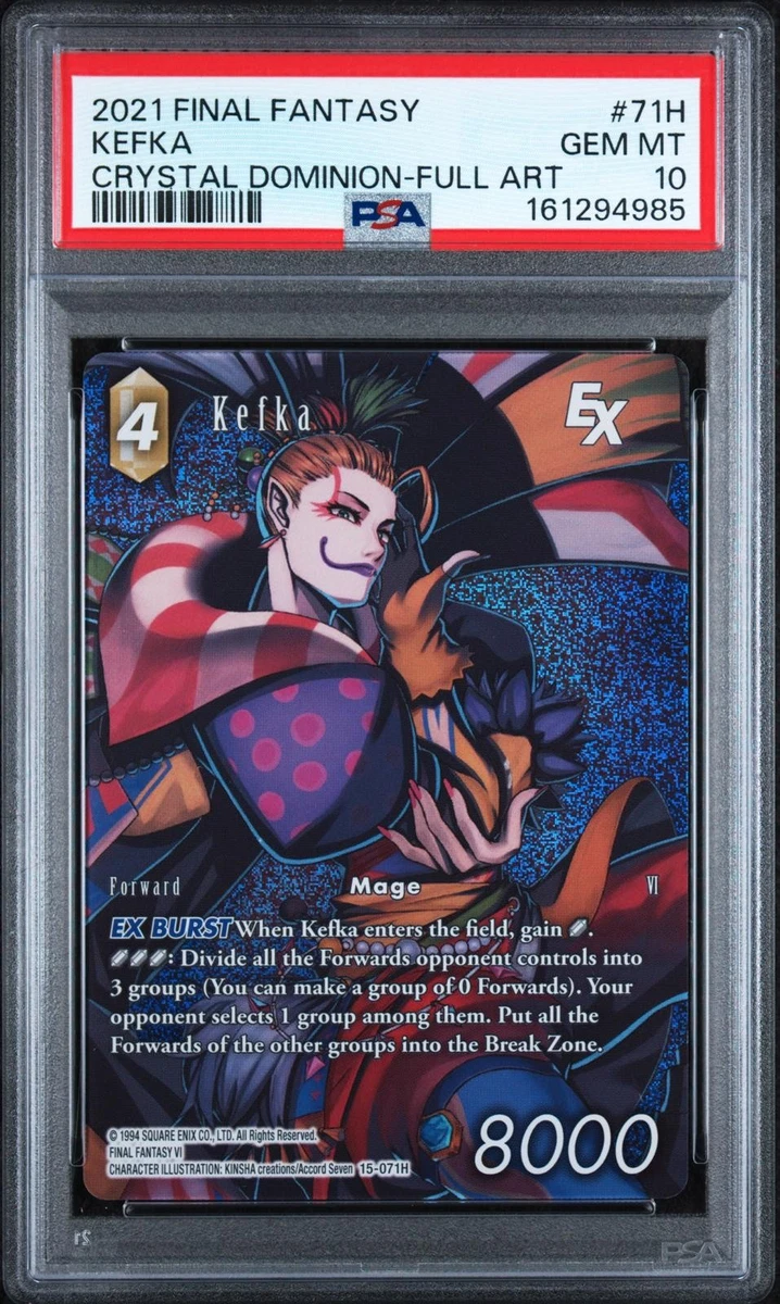 【F9ECD】ファイナルファンタジーTCG　グラセラ・ウェズエット　PSA10 25+ Square Enix Collectible Near Mint or Better Card Games for