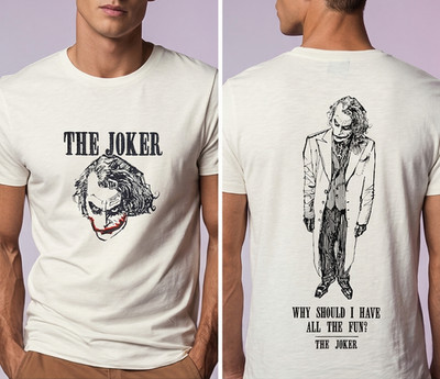 NWT Dark Knight Trilogy Joker - 'All the Fun' Limited-Edition Premium T-Shirt