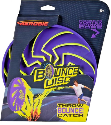 Bounce Disc Aerobie Style Flying Disc Toy for Kids & Adults, Outdoor Game