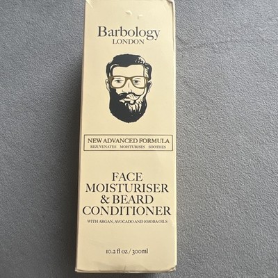 Barbology London Face Moisturiser & Beard Conditioner for Men 10.2 fl Oz