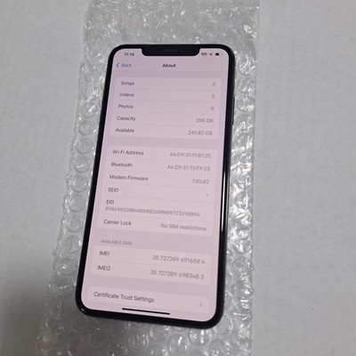 Apple iPhone XS Max 256GB UNLOCKED Gray , Good Conditions #16584