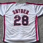 Cory Snyder Cleveland Indians #28 Signed Autographed Baseball Jersey