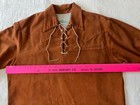 Vintage 70s Tregos WestWear Laurel Canyon style suede hippie/boho shirt, Large — photo 6