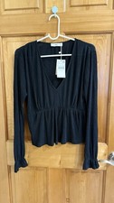 Mango Black Blouse