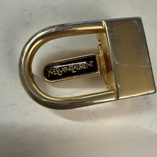 Vintage Yves Saint Laurent Gold Tone Belt Buckle For 1  Belt  Not Included 