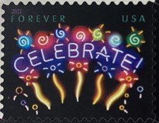 2011 USPS Forever Stamps "Celebrate" 2 Full Sheets of 20  24  64 Mint NH