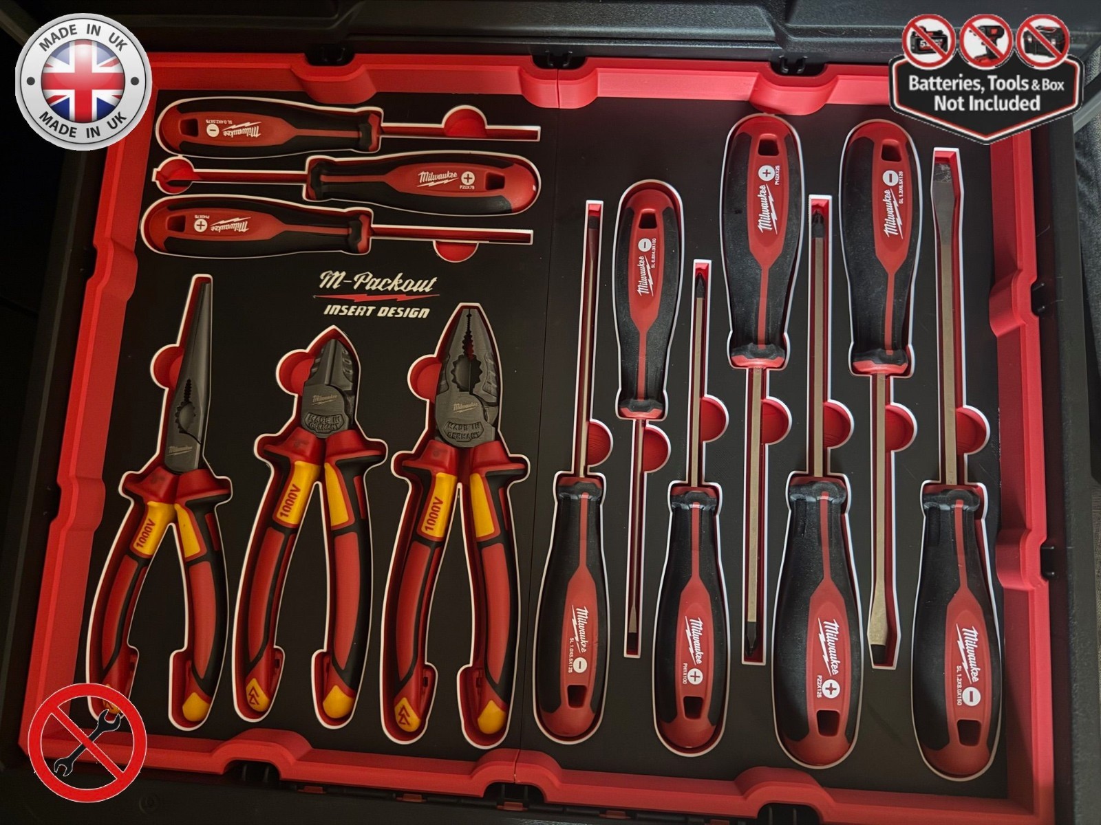 Milwaukee Pliers -Screwdrivers  insert for Packout  Drawer 4932493189
