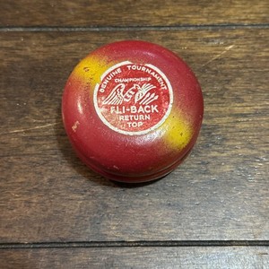 Fli Back Return Top Wooden Genuine Tournament YOYO Vintage