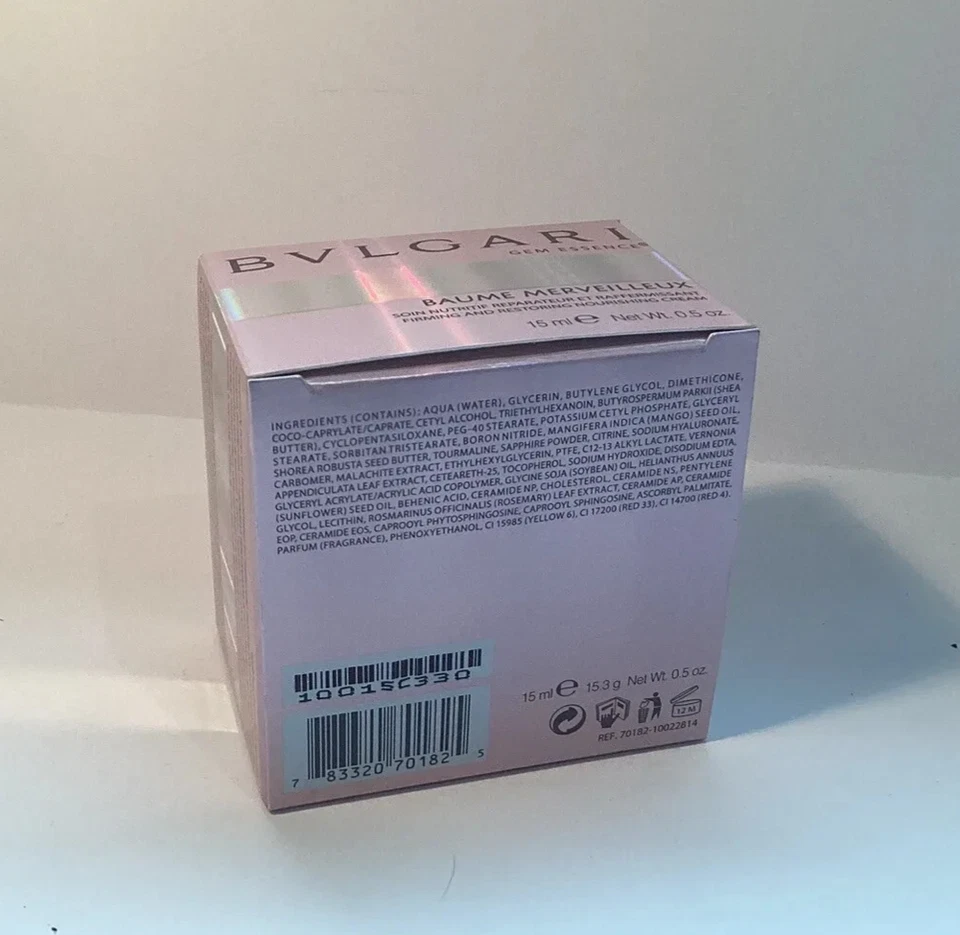 BULGARI GEMA ESENCIA CREMA NUTRITIVA REAFIRMANTE Y RESTAURADORA.5 OZ NUEVO EN CAJA Foto 4 de 4