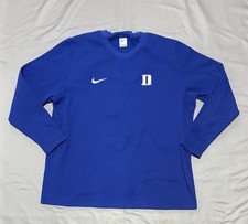 Duke Blue Devils Sweatshirt Mens 3XL Blue NCAA Basketball Nike Crewneck Waffle