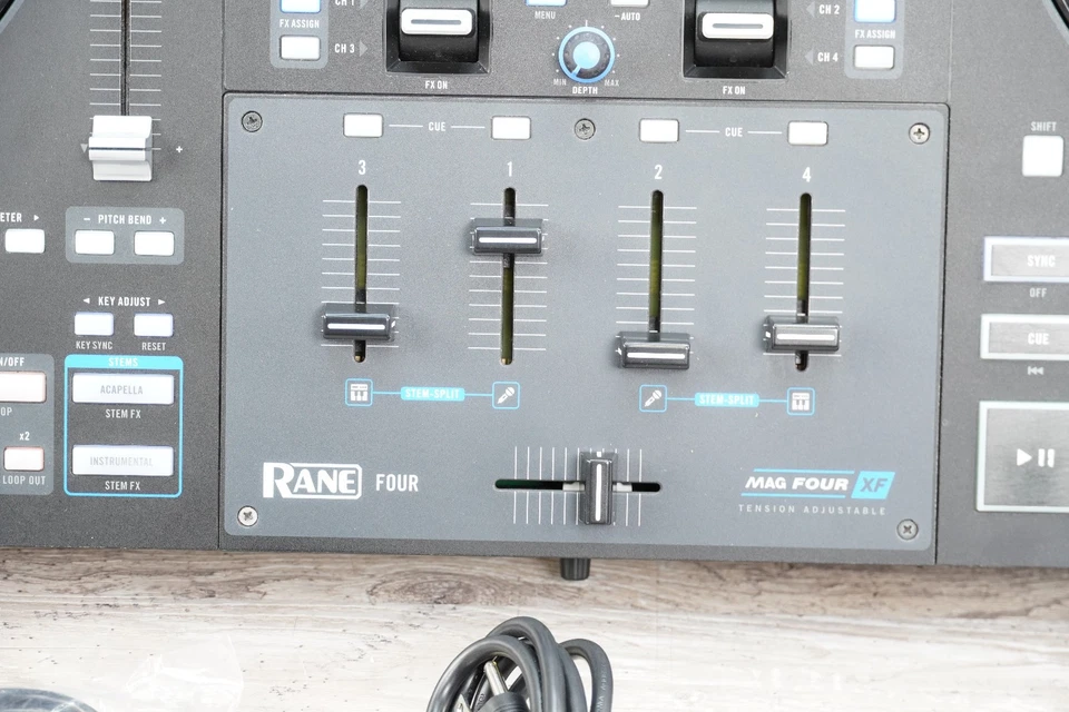 RANE Four Advanced 4 Channel Stems DJ Controller - W/Power Cord. - Image 4 of 4