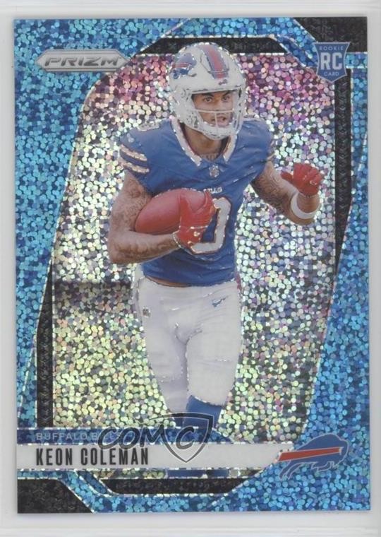 2024 Panini Prizm Rookies Blue Sparkle 58/96 Keon Coleman #362 Rookie RC 04qn