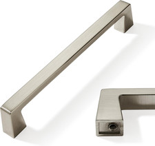 20 Pack 6-5/16 Inch Solid Brushed Nickel Cabinet Handles Kitchen Hardware Drawer