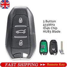 433MHz For Citroen C4 Picasso DS5 Smart Remote Car Key Fob 2013-2016 ID46 Chip