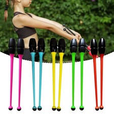 2x Gymnastics Sticks Connectable Rhytmic Tool Artistic Sticks 16.14" Length