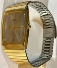 🌕🌕Rare Luxury Vintage GP Rectangular Tank Champagne SEIKO Men’s Watch 80s🌕🌕