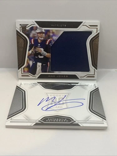 2021 Panini Playbook MAC JONES RC Rookie Jersey Patch Relic Auto #/149 RPA 49ers