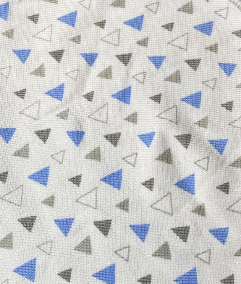 Just Born Baby одеяло треугольник белый синий серый тепловой вафли пеленки милый - Изображение 4 из 4