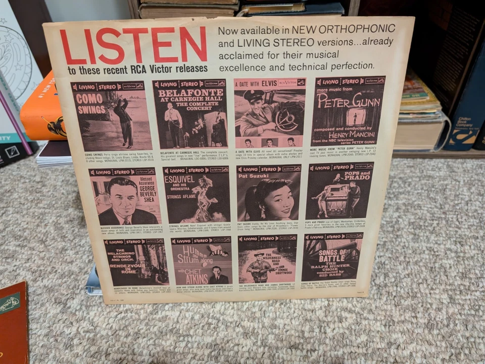 Eartha Kitt Down To Eartha Vinyl LP - RCA LPM-1109 Mono 1955 Rare Vintage - Image 3 of 4