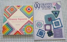 Lot 2 crochet books GRANNY SQUARES Modern Guide 99 Granny Squares patterns