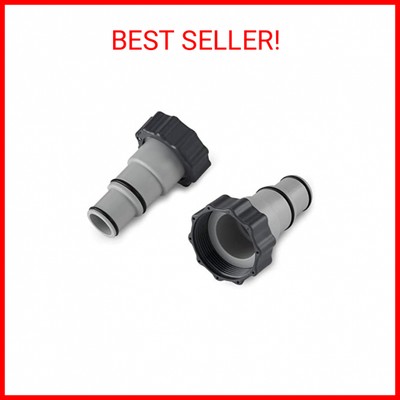 Intex Replacement Hose Adapter A w/ Collar for Threaded Connection Pumps (Pair)
