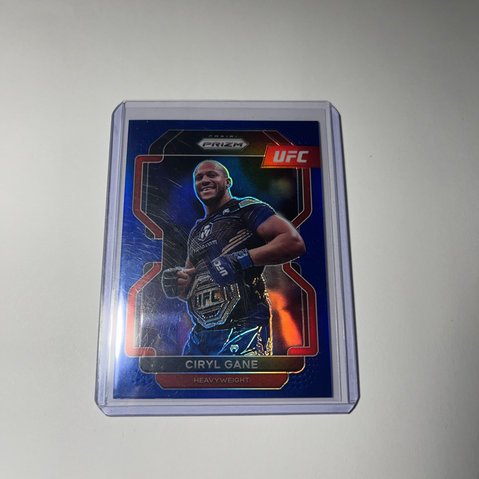 2022 Panini Prizm UFC Ciryl Gane #101 Blue Prizm /199