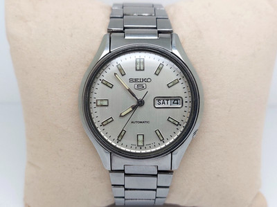 Seiko 5 Automatik Herrenuhr Day-Date 6309 Japan Made Gebraucht 17 Jewels