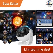 Planetarium Star Projector White 13 in 1 Solar System Constellation Night Light