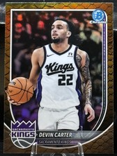 Devin Carter 2025-26 Bowman Chrome Base #BCV-197 Reptilian Refractor