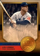 Lou Gehrig 2012 Topps Golden Greats Baseball Card #GG5-New York Yankees