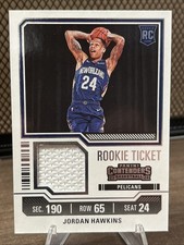 Jordan Hawkins 2023-24 Panini Contenders Basketball Rookie Ticket Jersey Relic