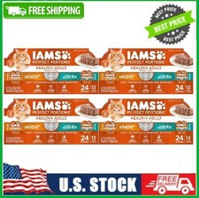 24 PACK Iams Perfect Portions Grain Free Wet Cat Food Variety Pack, 1.32 Oz Tray
