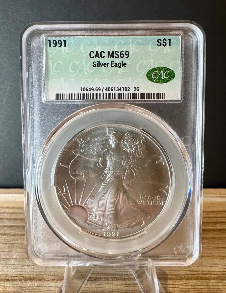 25+ Grade MS 69 Silver Bullion Coins 1991 for sale | Updated Oct 2026